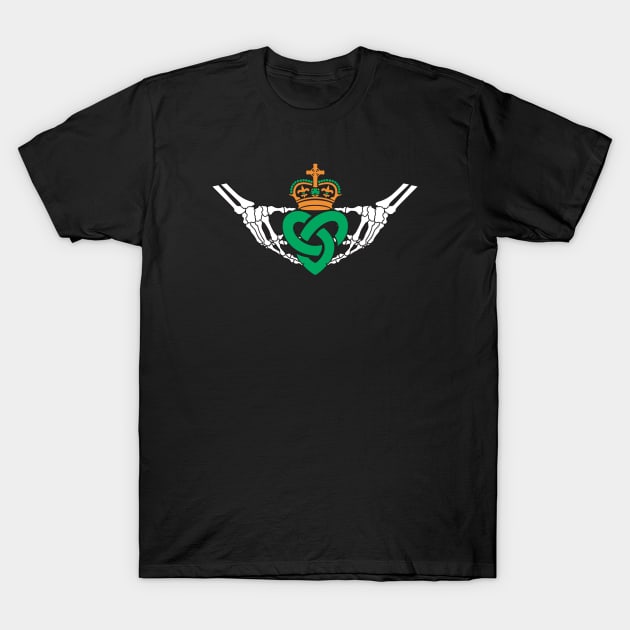 Gothic inspired Claddagh with Knotwork Heart T-Shirt by PeregrinusCreative